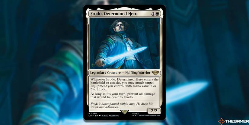 mtg frodo card Elijah Wood — Signed “Frodo, Adventurous Hobbit” (MTG) – Rain Collectibles main image 1