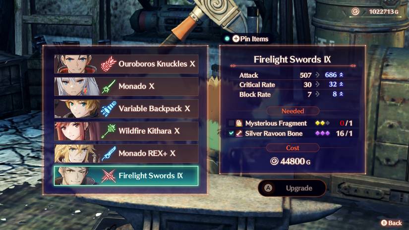 How To Fully Upgrade Weapons In Xenoblade Chronicles 3: Future Redeemed
