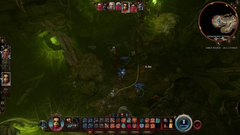 Baldur's Gate 3: Party In Combat With Masked Dummies In Hag's Lair