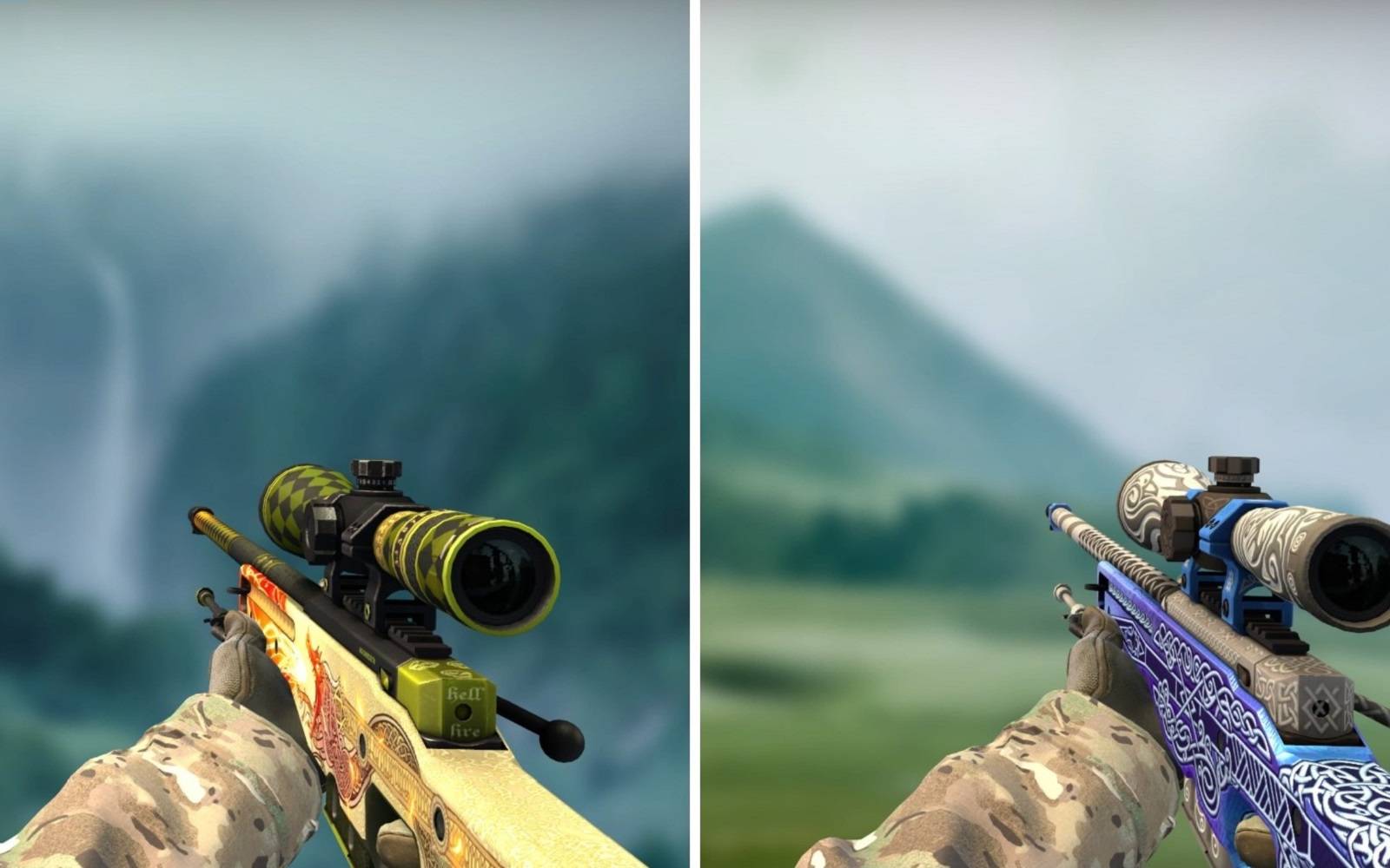 Csgo Rifles Fire Dragon Counter Strike Global Offensive Counter Strike Sniper Rifle ...