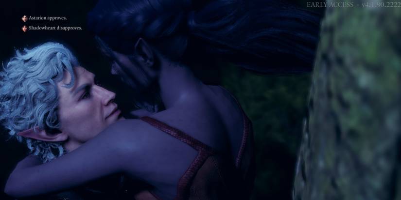 baldurs gate 3 astarion holding player character up romance