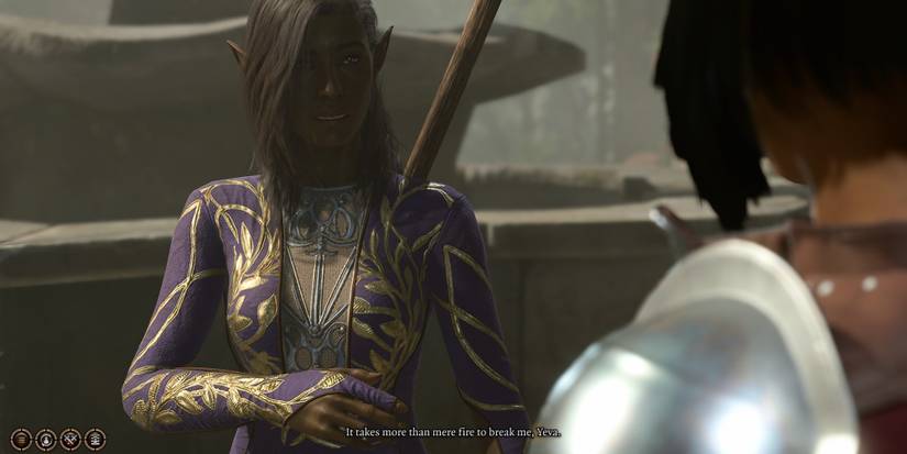 Counsellor Forrick speaking to Flaming Fist in Baldur's Gate 3.
