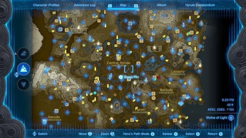 All Shrine Locations In The Legend Of Zelda: Tears Of The Kingdom