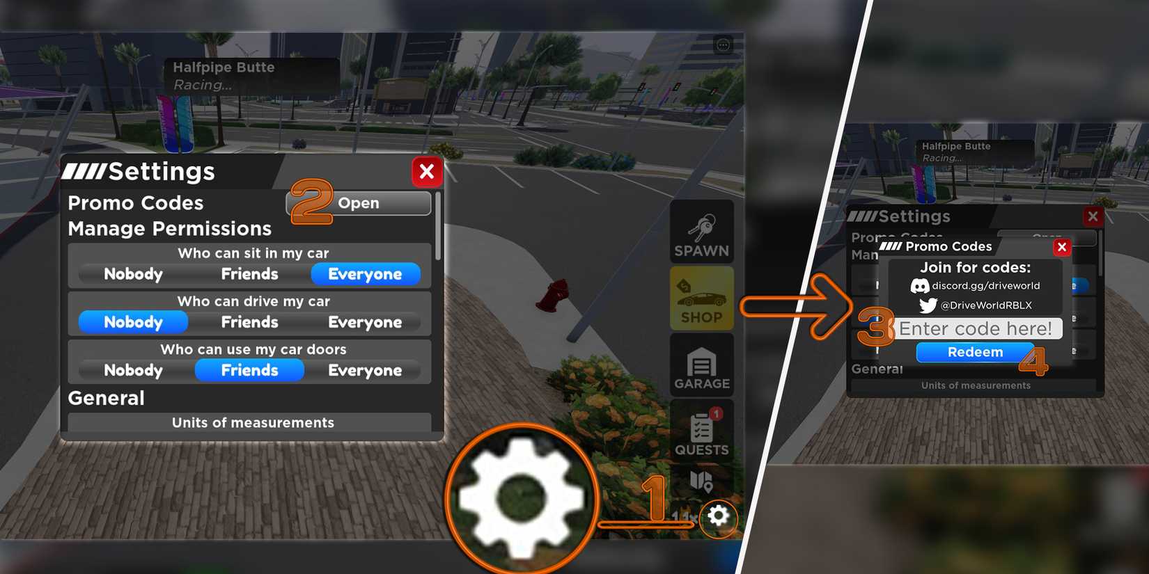 Drive World Codes For Roblox