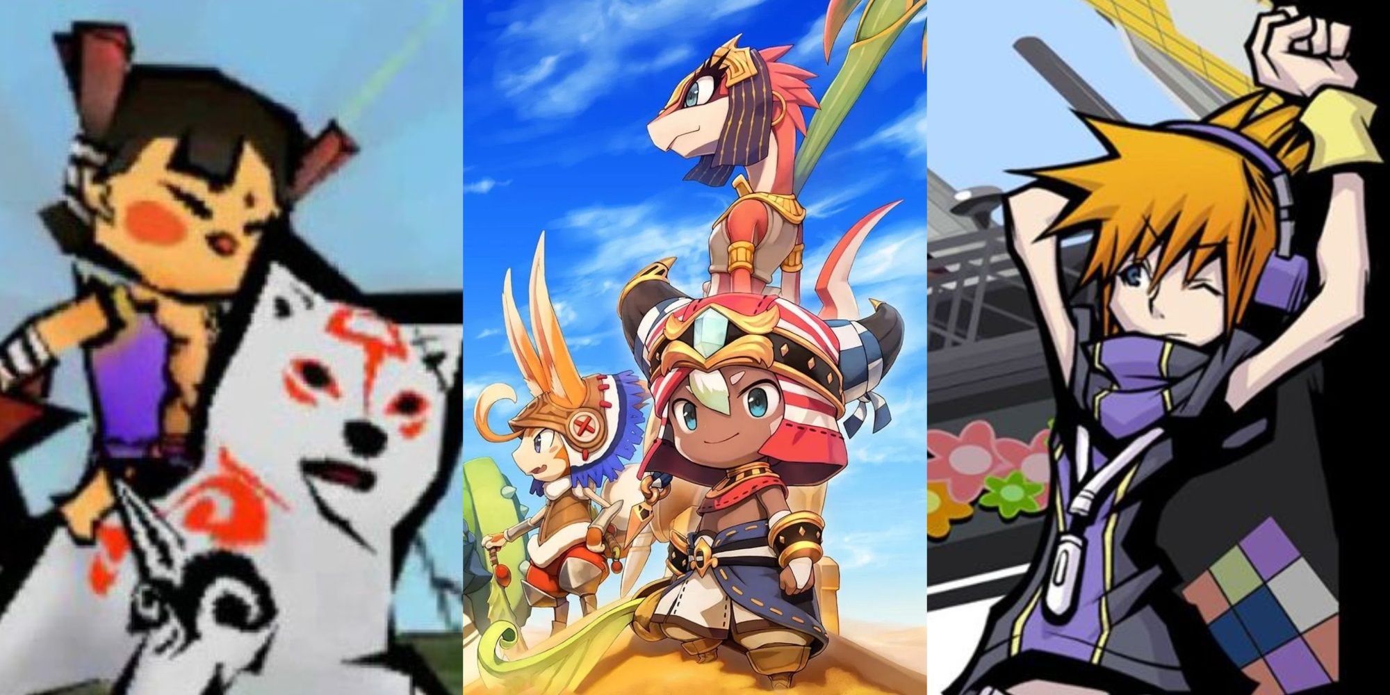 Share photos of Okamiden, Ever Oasis and The World Ends With You