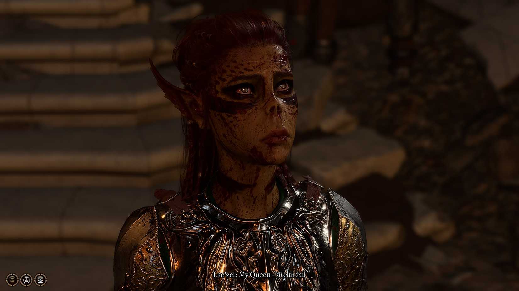 Baldur's Gate 3 Lae'zel addresses Vlaakith
