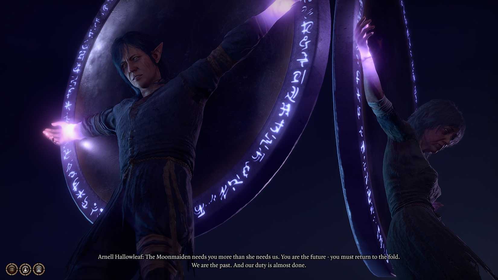 Arnell Hallowleaf tells Shadowheart to kill them and move on while hanging in prison.