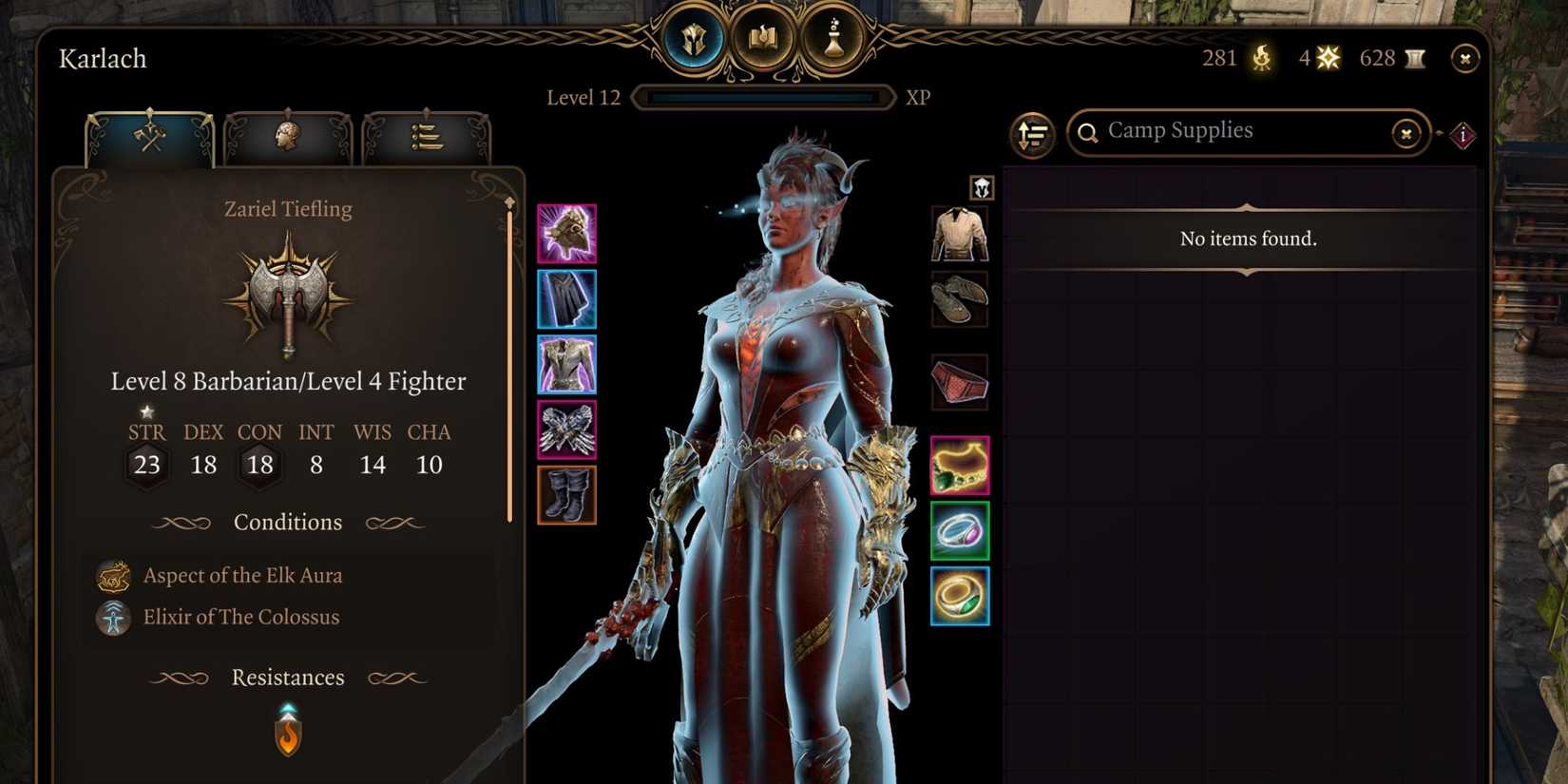 Baldur's Gate 3 Karlach Melee Build