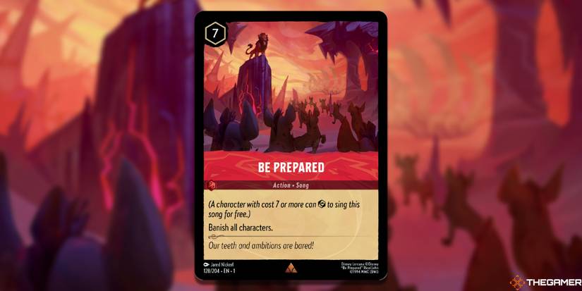 lorcana be prepared card Does banish Aurora's characters in Disney TCG? variation to centering Be Prepared R 128/204 JA-1