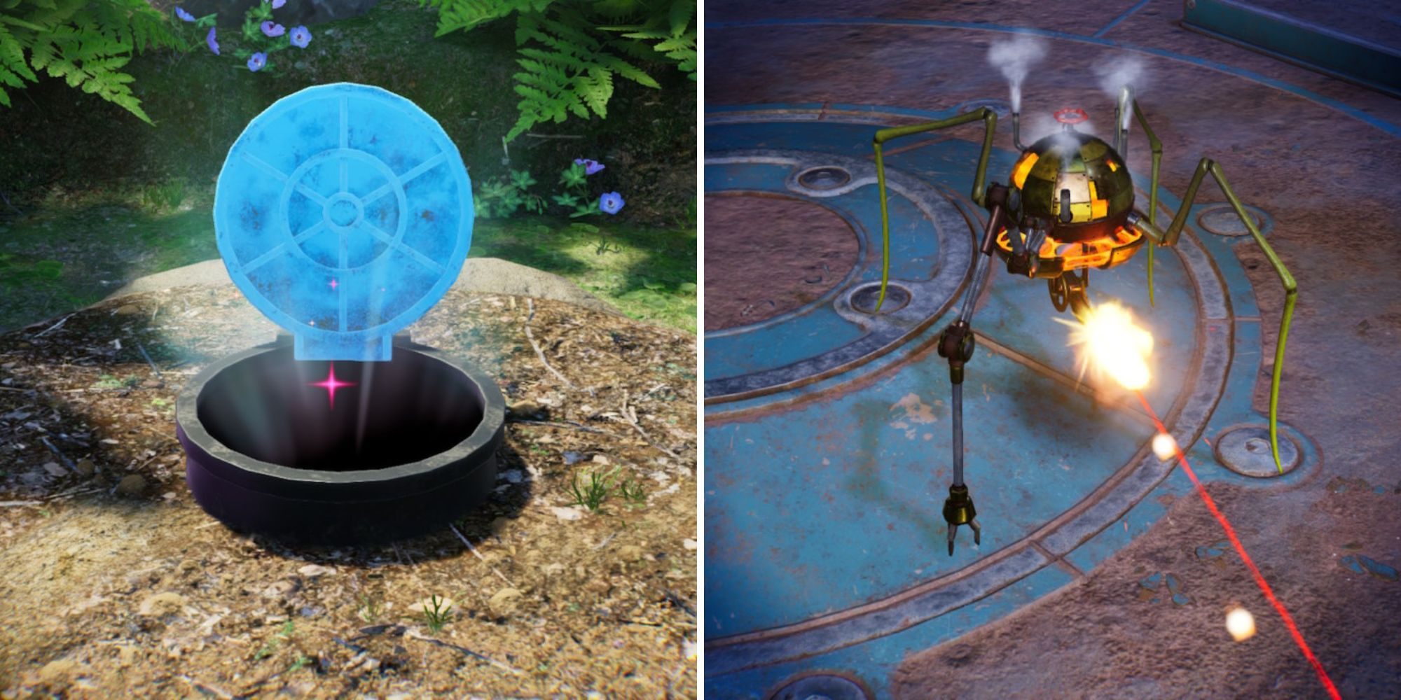 Ultimate Testing Range's Entrance and the Man-at-Legs boss.