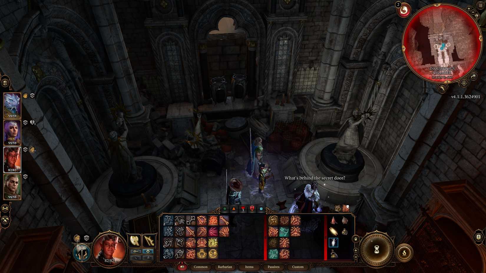 Statues in the alcove of the Githyanki Creche in Baldur's Gate 3
