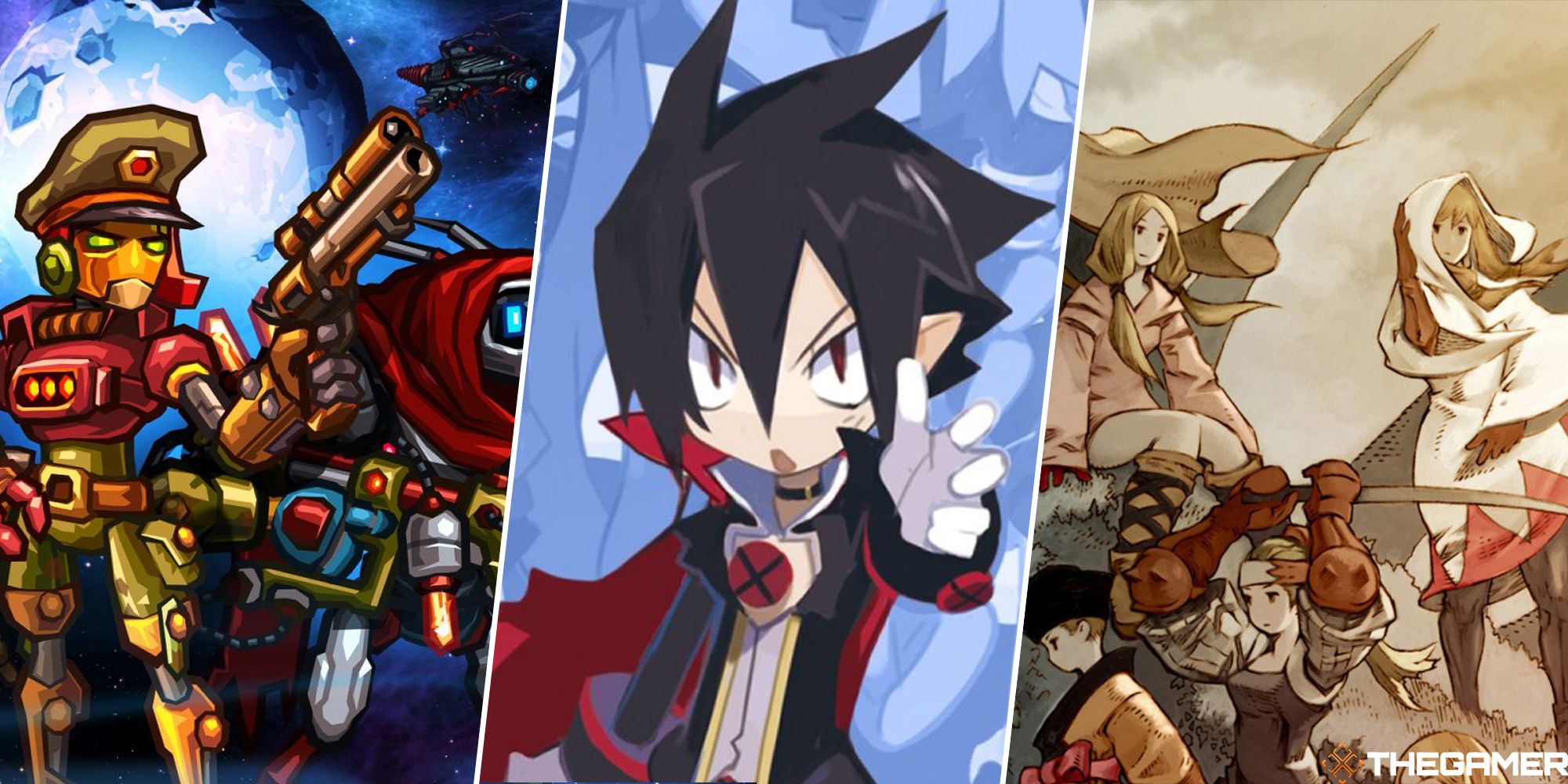 steamworld heist, disgaea 4, and final fantasy tactics split