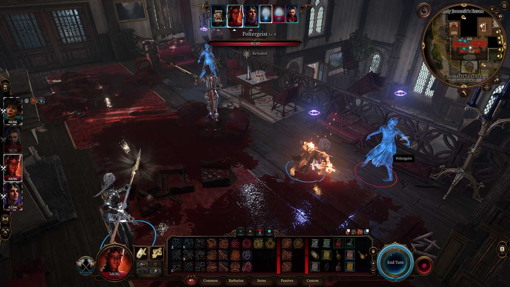 Baldur's Gate 3 Poltergeist i Lady Jenneths herrgård