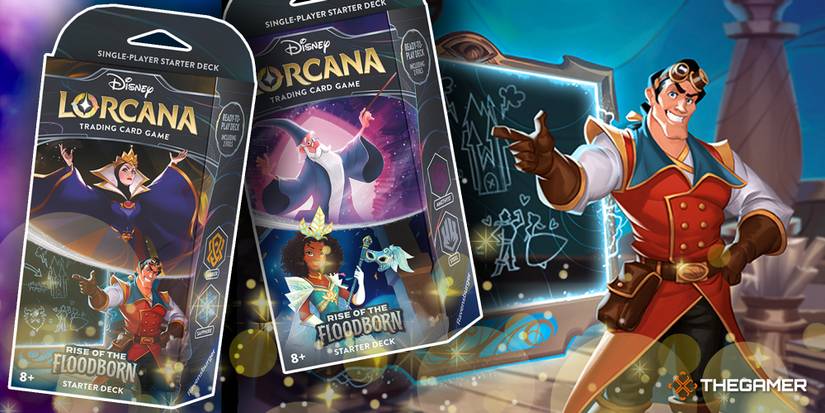 disney lorcana rise of the floodborn starter decks Amazon.com: Ravensburger Disney Lorcana TCG: Rise of The Floodborn - Amber  & Sapphire Single-Player Starter Deck | Engaging Gameplay | Over 200  Original Disney Artworks