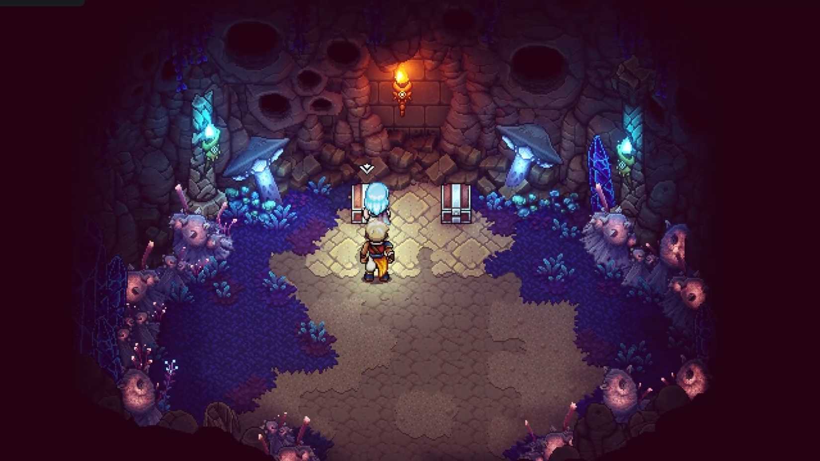 Boslag appeared from the sea of ​​stars, reaching a treasure chest in the Valere Cave.