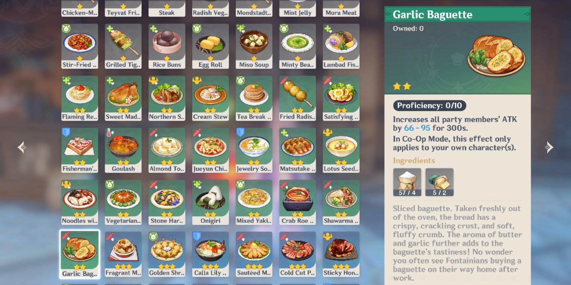 Where To Get Garlic Baguettes In Genshin Impact