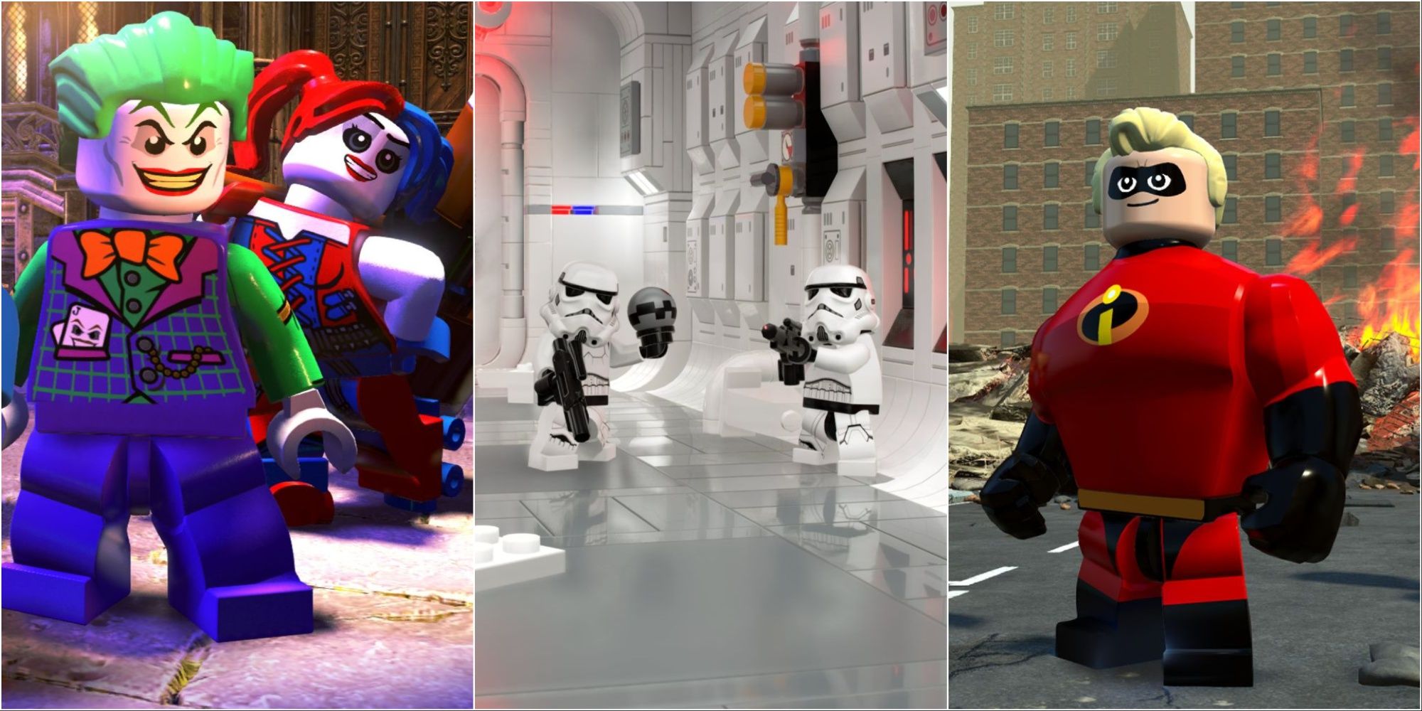 Star Wars, The Incredibles, and DC Super-Villains Lego Games