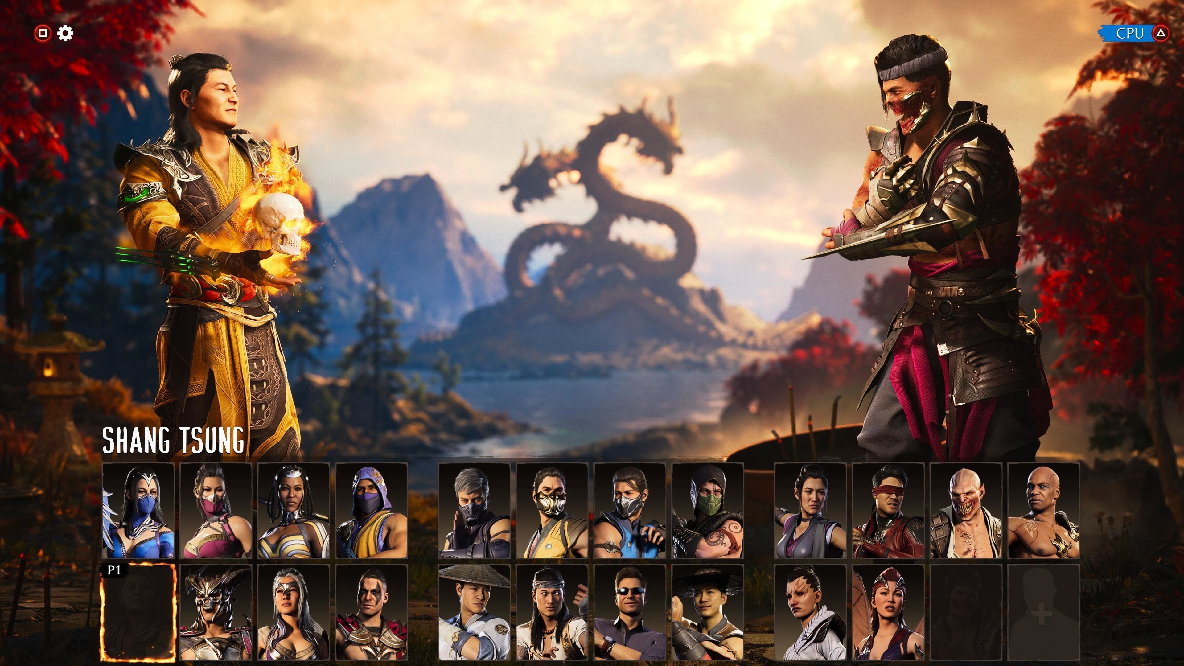 Shang Tsung and Havik on Mortal Kombat 1's launch roster.