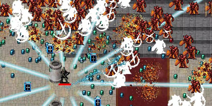 Phieraggi creates lances of light that deal great damage and penetrates multiple enemies, effectively sweeping the screen of enemies.