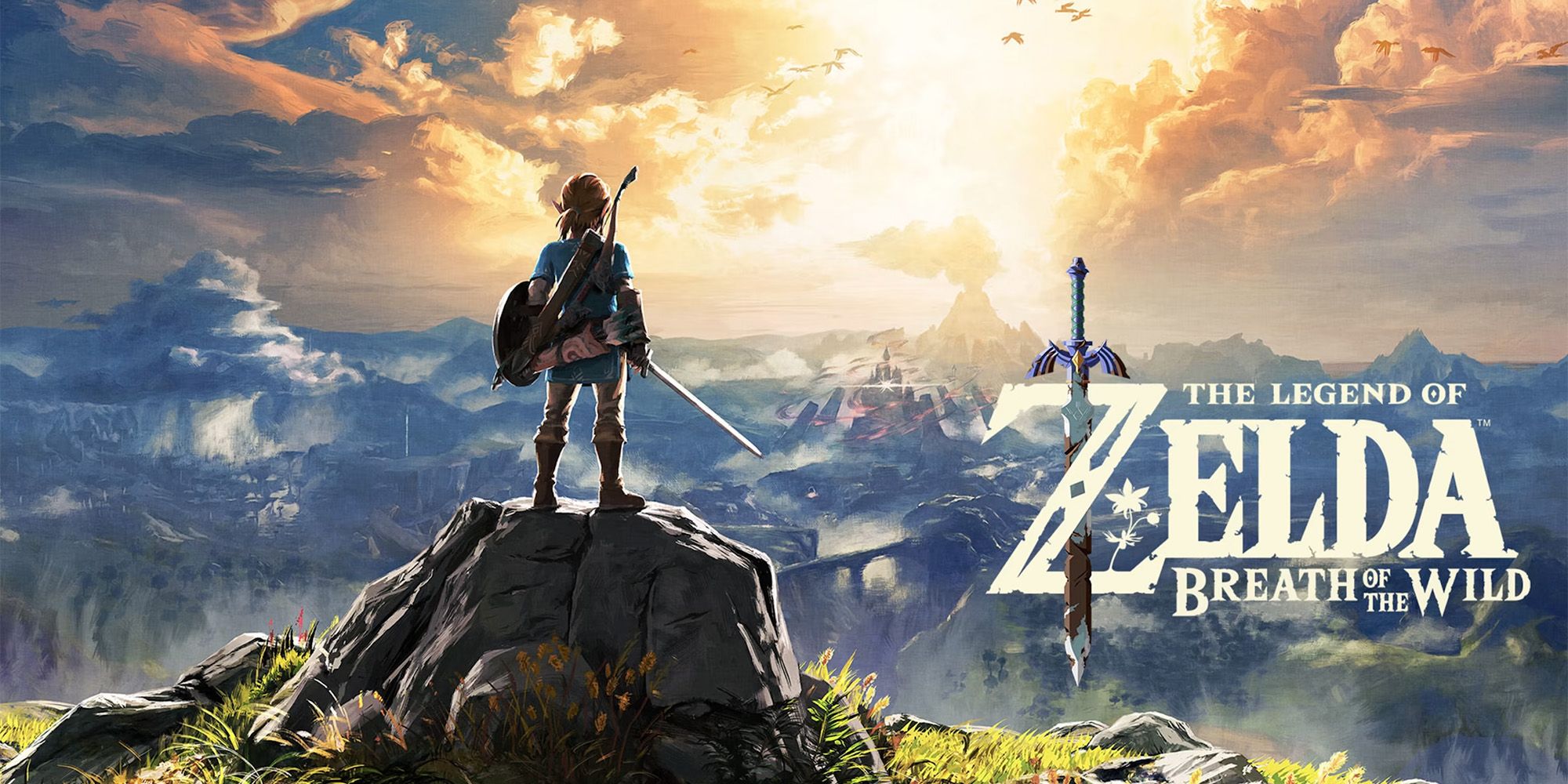 Switch Motion Games The Legend Of Zelda Breath Of The Wild - Link Looking Out Over A Cliffside