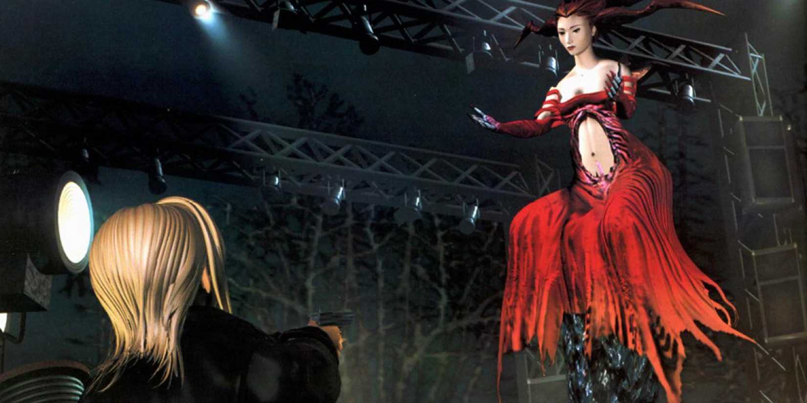 Aya meets eve for the first time in Parasite Eve.