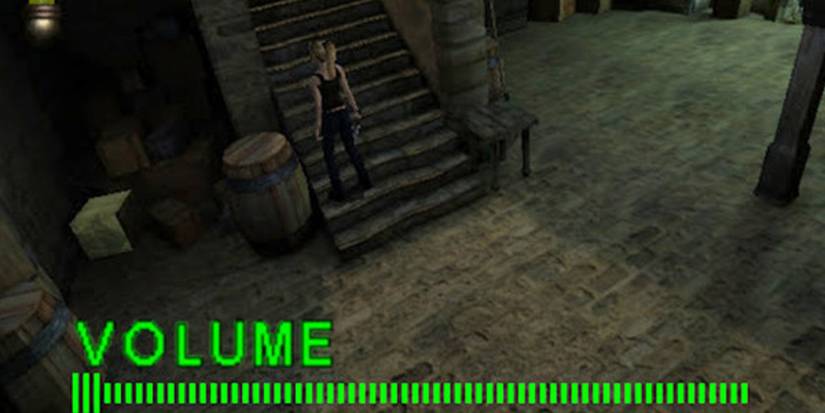 An image of the volume down during the sanity effect in Eternal Darkness: Sanity's Requiem.