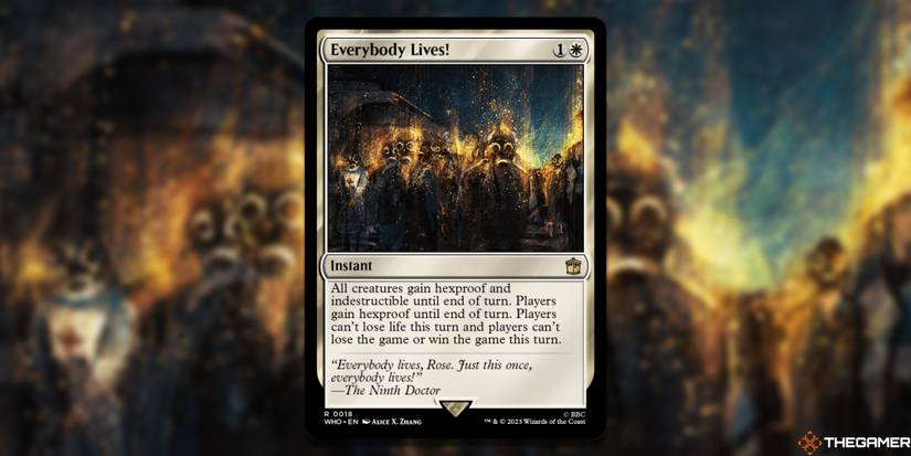 everybody lives mtg card Most Valuable Cards In Universes Beyond: Doctor Who The fonts open sourced and or properly commercially licensed Everybody Lives! - Universes Beyond: