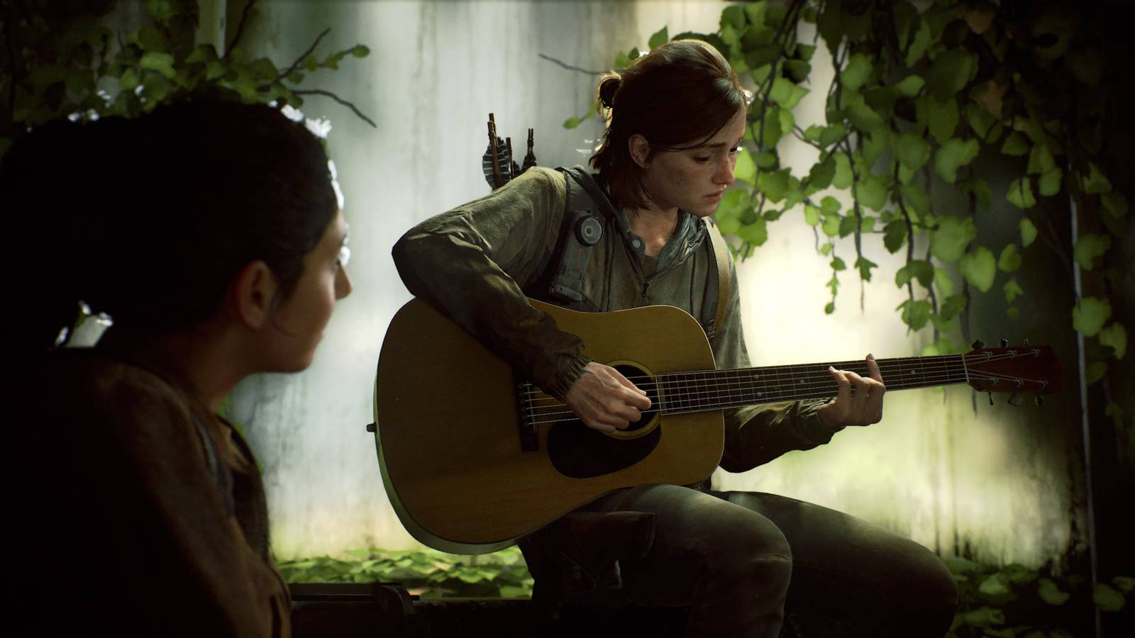 Ellie Playing Take On Me On Guitar To Dina