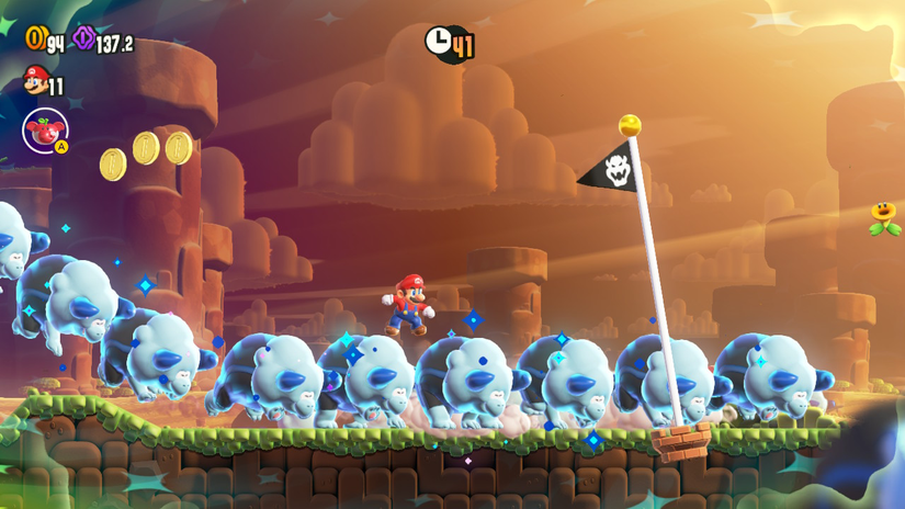 Super Mario Bros. Wonder: All Flower Coins And Wonder Seeds In Bulrush ...