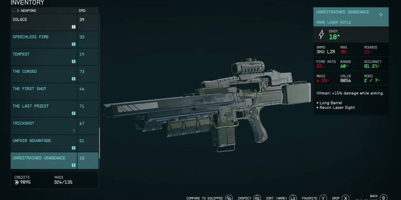 Starfield Loading Screen Rifle The Best Laser Weapons In Starfield