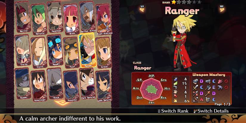 Disgaea Stat Menu How To Complete Every Class Unlock Quest In Disgaea 7