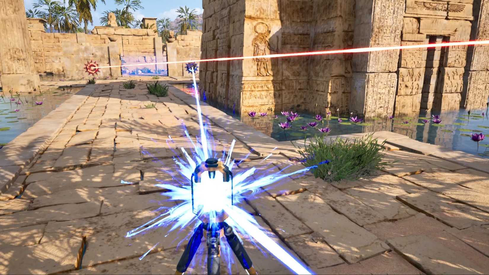Talos Principle 2 - Two Colors Two Doors Puzzle that connects blue light beams