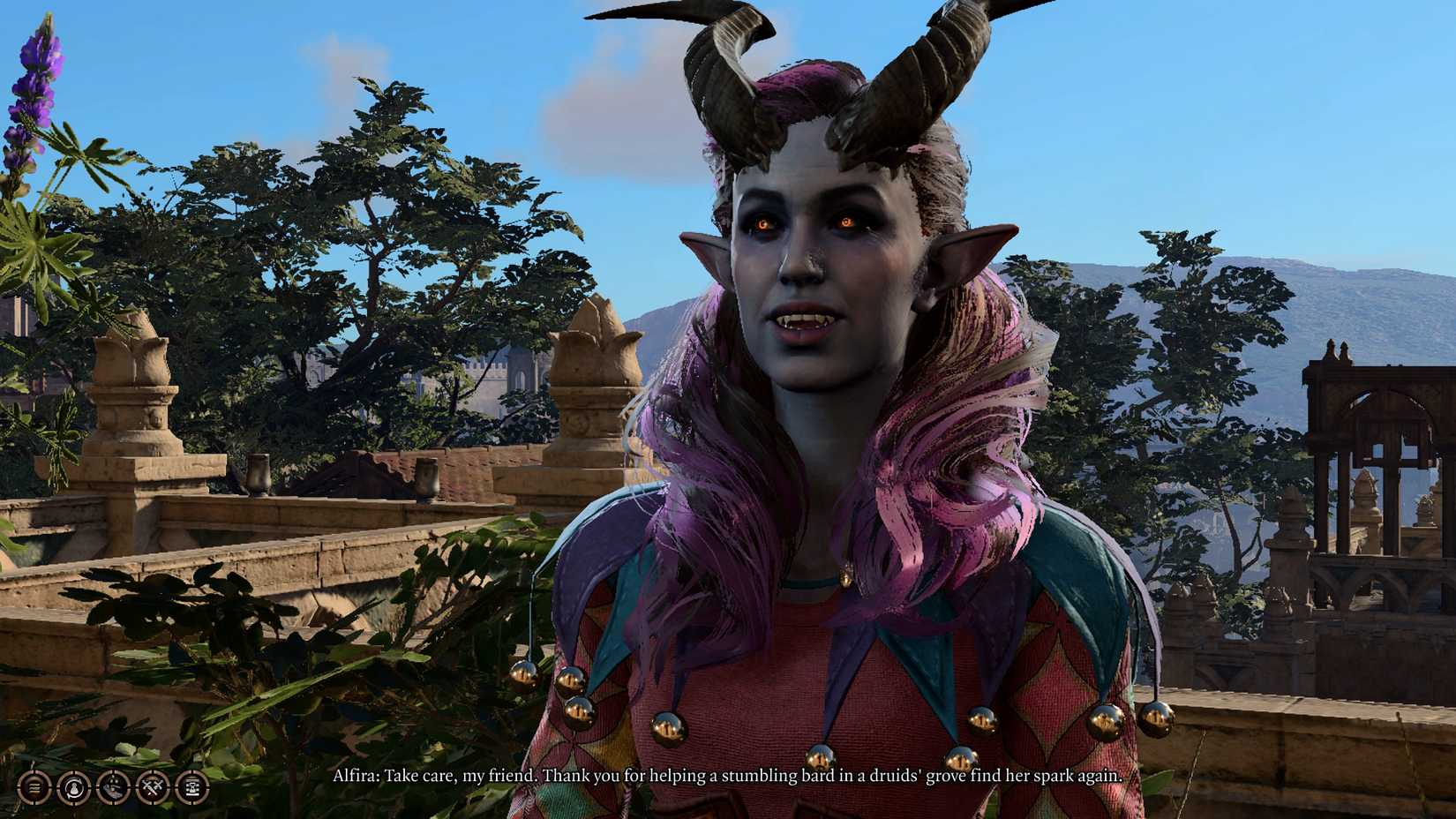 Alfira on the Elfsong Tavern's Roof in Baldur's Gate 3