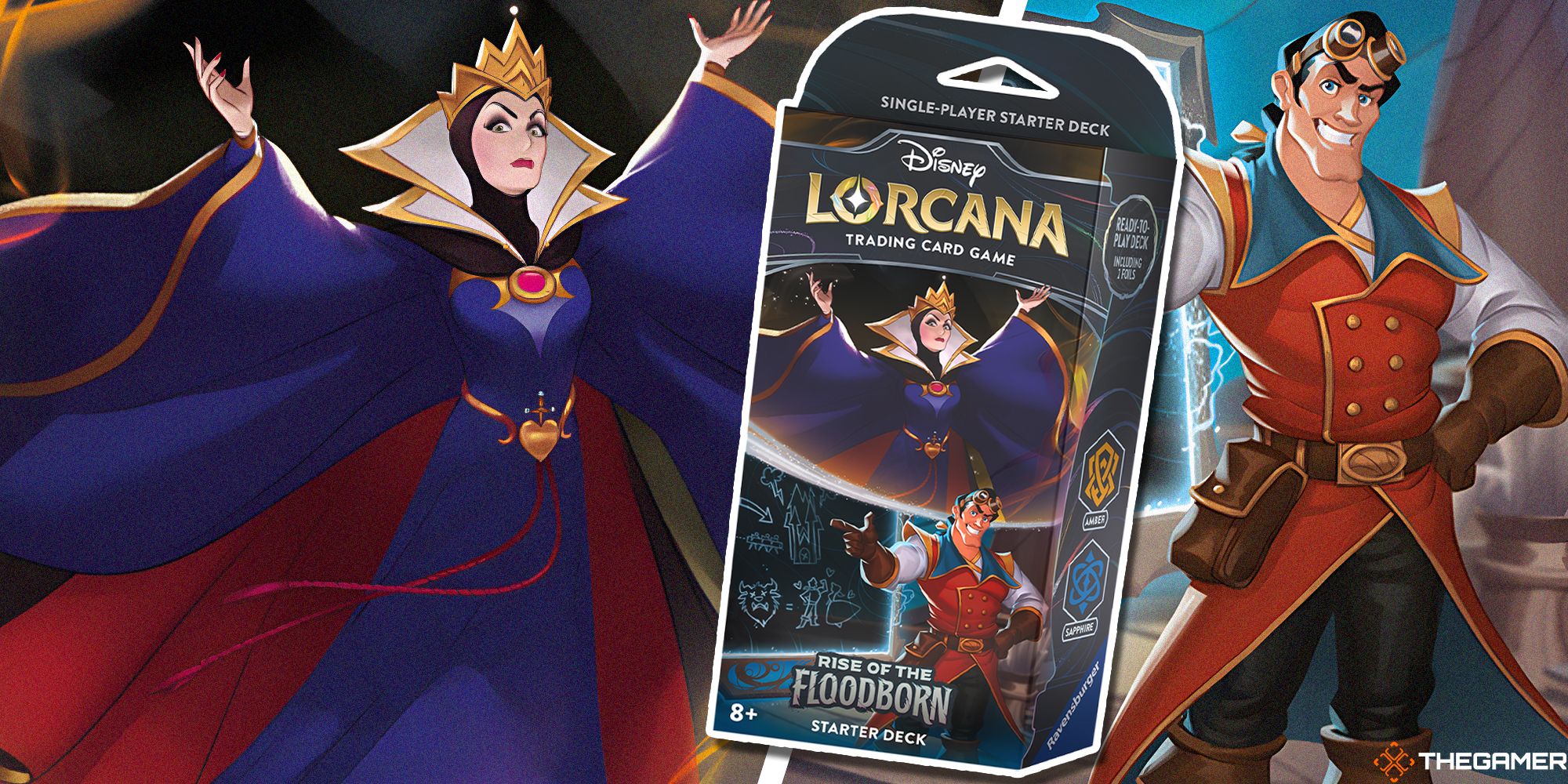 How To Upgrade The Amber/Sapphire Rise Of The Floodborn Starter Deck -  Lorcana
