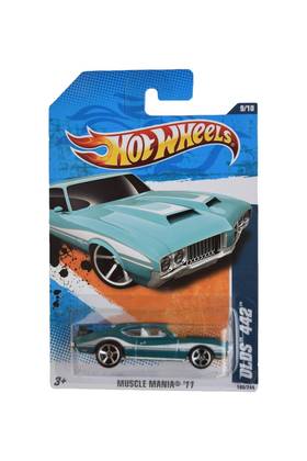 Hot Wheels Olds 442 - Muscle Mania '11 9/10, Scala 1:64 In Pressofuso