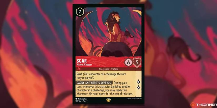 scar lorcana card Disney Lorcana Shimmering Skies - Scar - Traitor - 109/204 main image 0