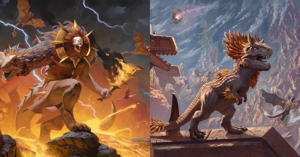 mtg red dinosaur cards Marauding Raptor The 42 Best Dinosaurs in