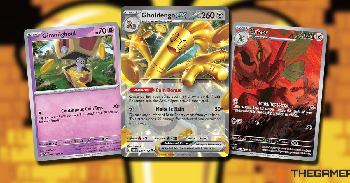 gholdengo ex pokemon card New Ability  Coin Bonus Once during your turn 2023 Pokemon Par En-paradox Rift