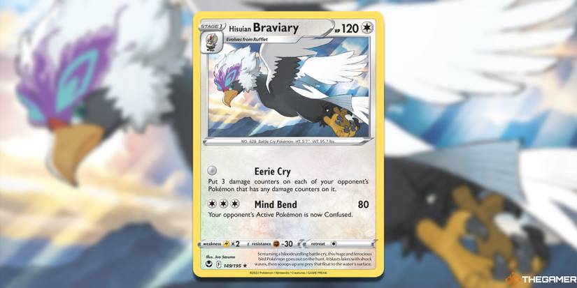 hisuian braviary pokemon card TCG: Astral Radiance Evolves from Rufflet Type Braviary | Pokmon Cards and