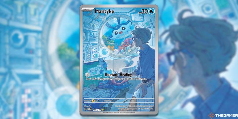 mantyke full art pokemon card Pokemon - Mantyke 189/182 - Paradox Rift - Illustration Rare main image 0