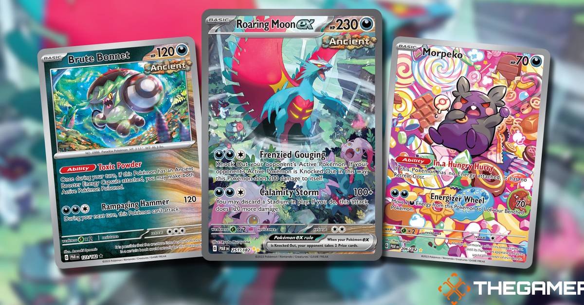 pokemon cards roaring moon Card ex SAR Pokmon SV8a 218/187 driven backgrounds and exceptionally low pull rates How To Play The Roaring