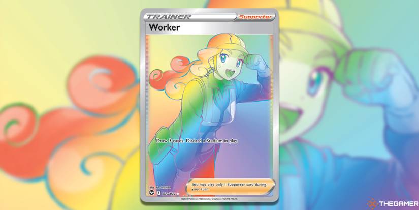 worker pokemon card CGC 9.5 Full Art Trainer (Graded Card) Phurion You may play only 1 Supporter card during your turn How To Build A Gholdengo