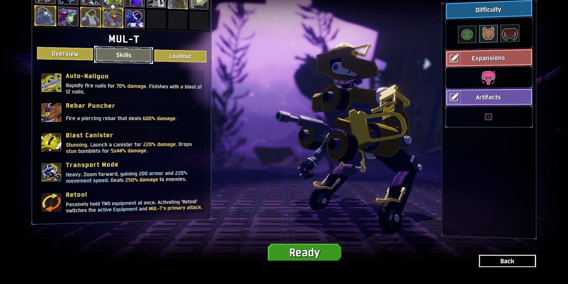 8 Best Survivors For Simulacrum In Risk Of Rain 2