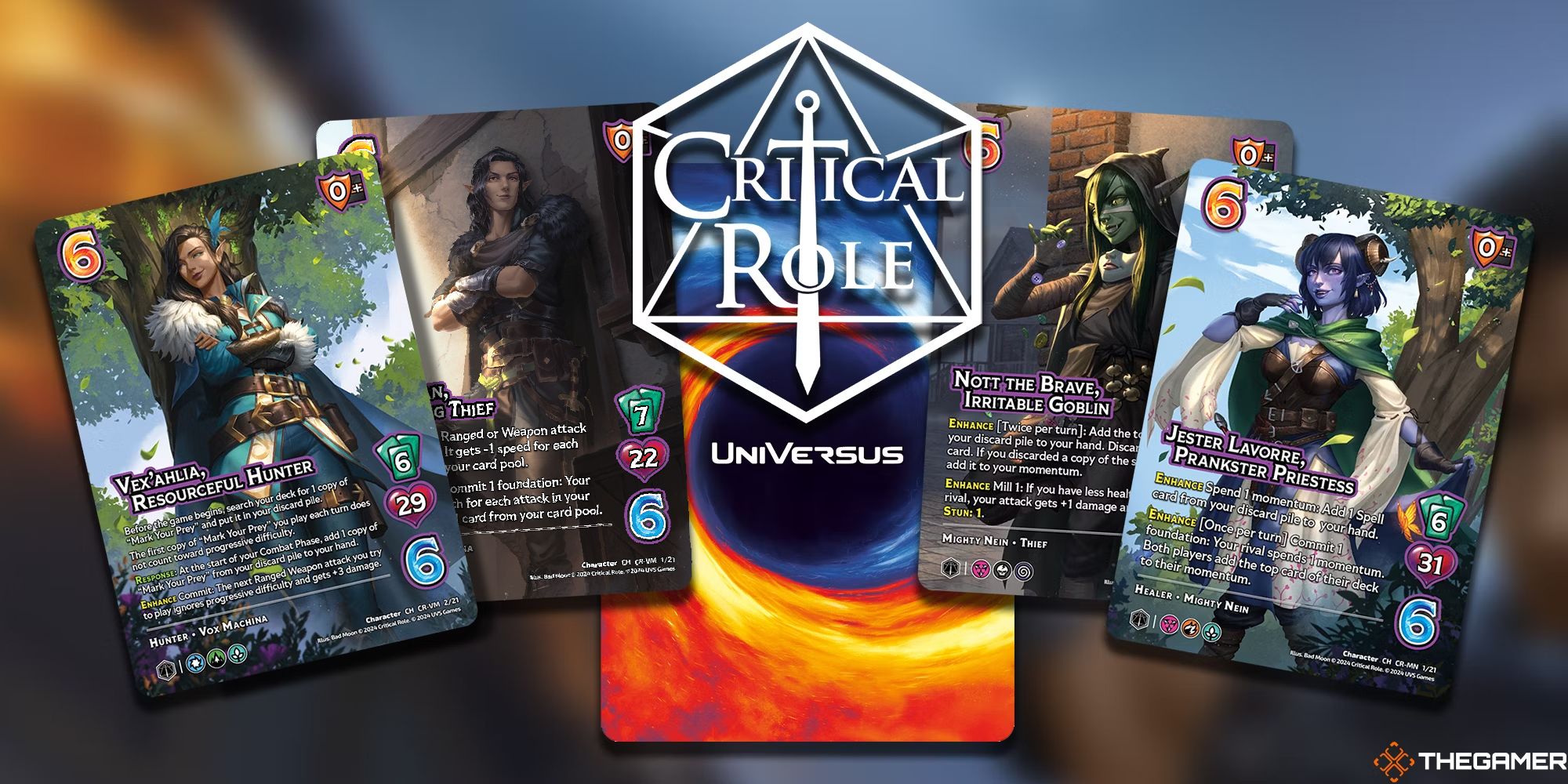 Exclusive: Take A Look At The First Eight Cards From UniVersus' Critical  Role Decks