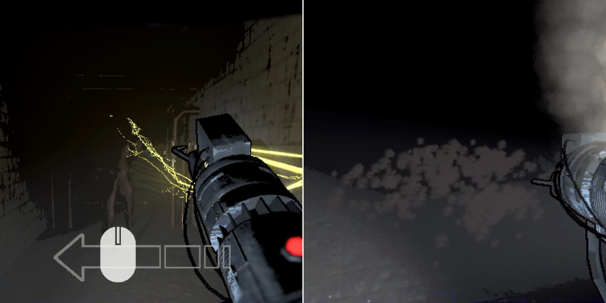 Deadly Enterprise destroying Bracken with a Zap Gun