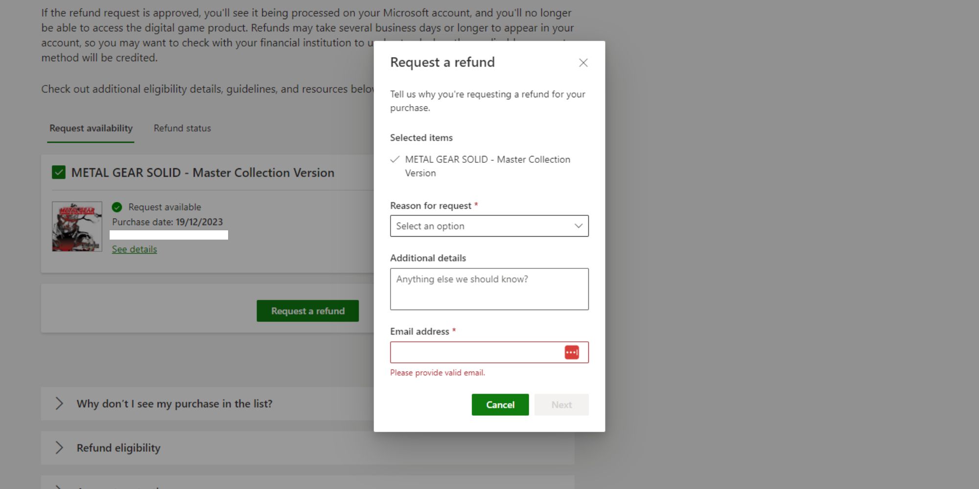 How To Get Refunds On Digital Xbox Games Xbox Refund Request Box 