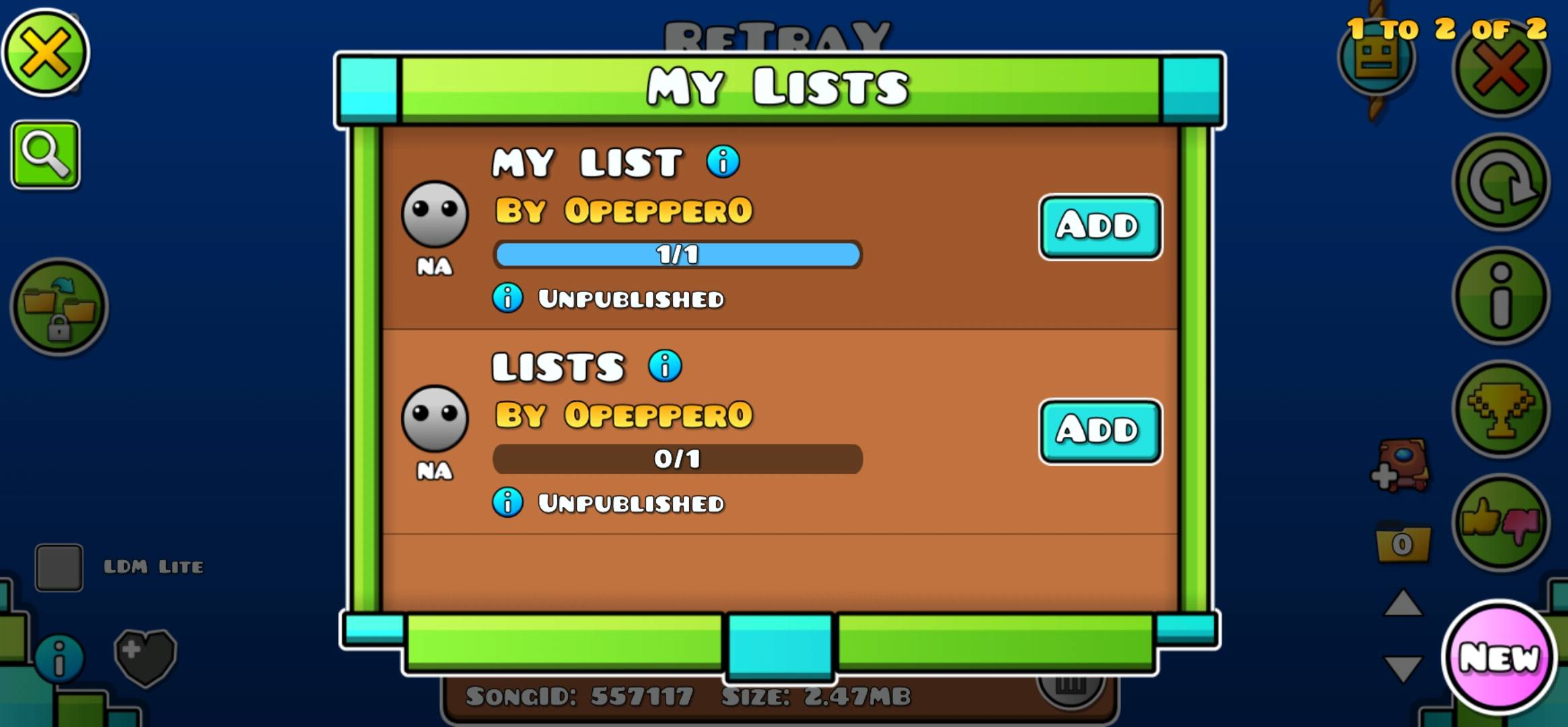 Geometry Dash Add How To Create And Share Lists In Geometry Dash