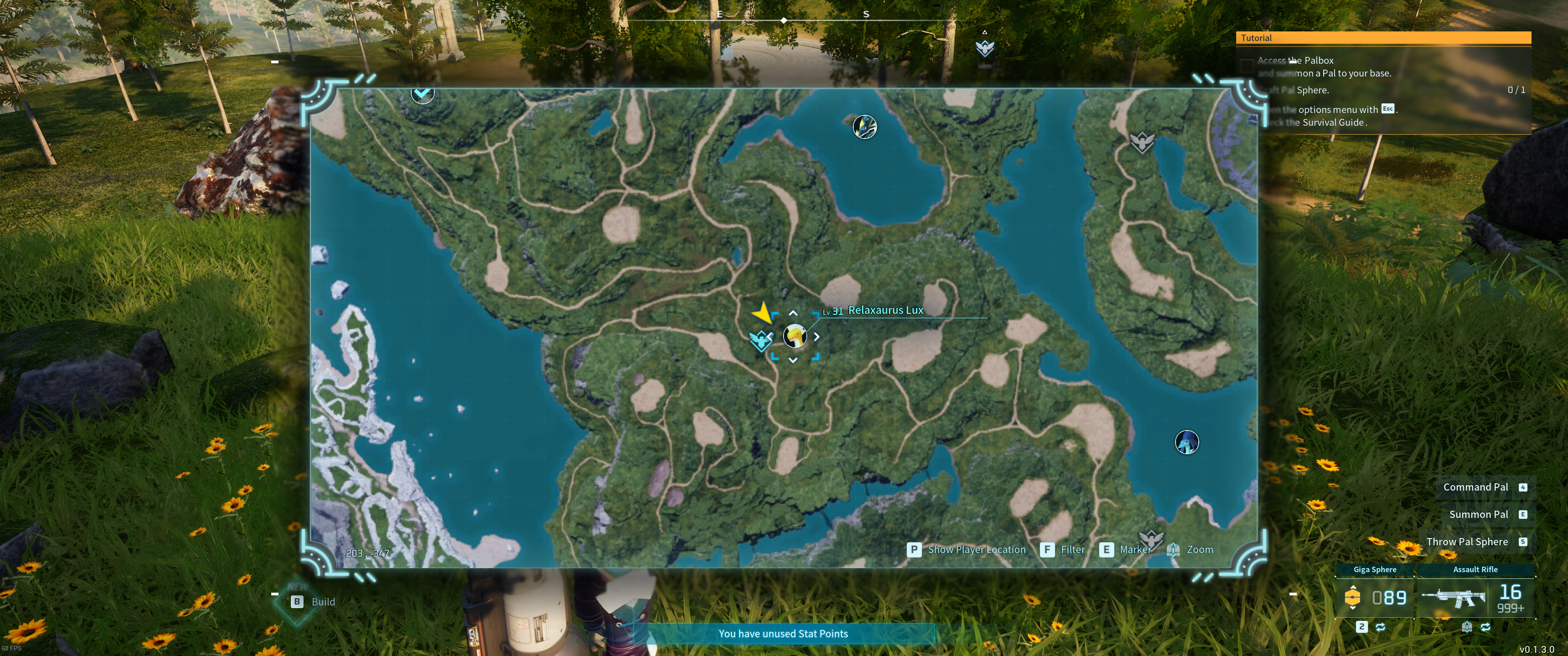 Alpha Boss Relaxaurus Lux Palworld Location-1