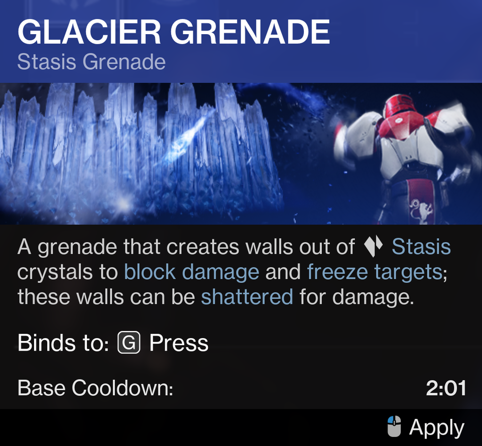 Destiny 2 Glacier Grenade Updated Cooldown-1