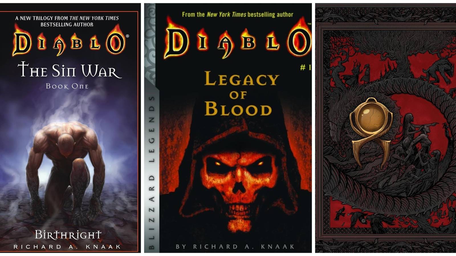 Three Diablo novels in a row: The Sin War, Legacy of Blood, and Book of the Horadrim.